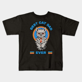 Best Cat Dad Ever Kids T-Shirt